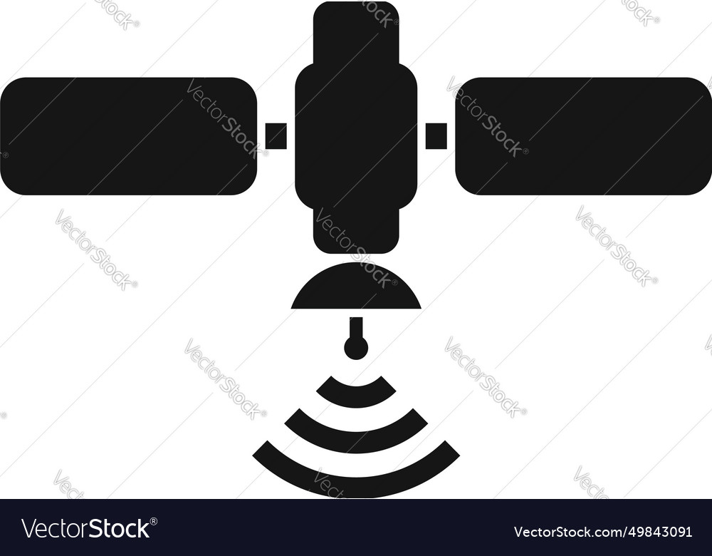 Satellite road sensor icon simple safety Vector Image