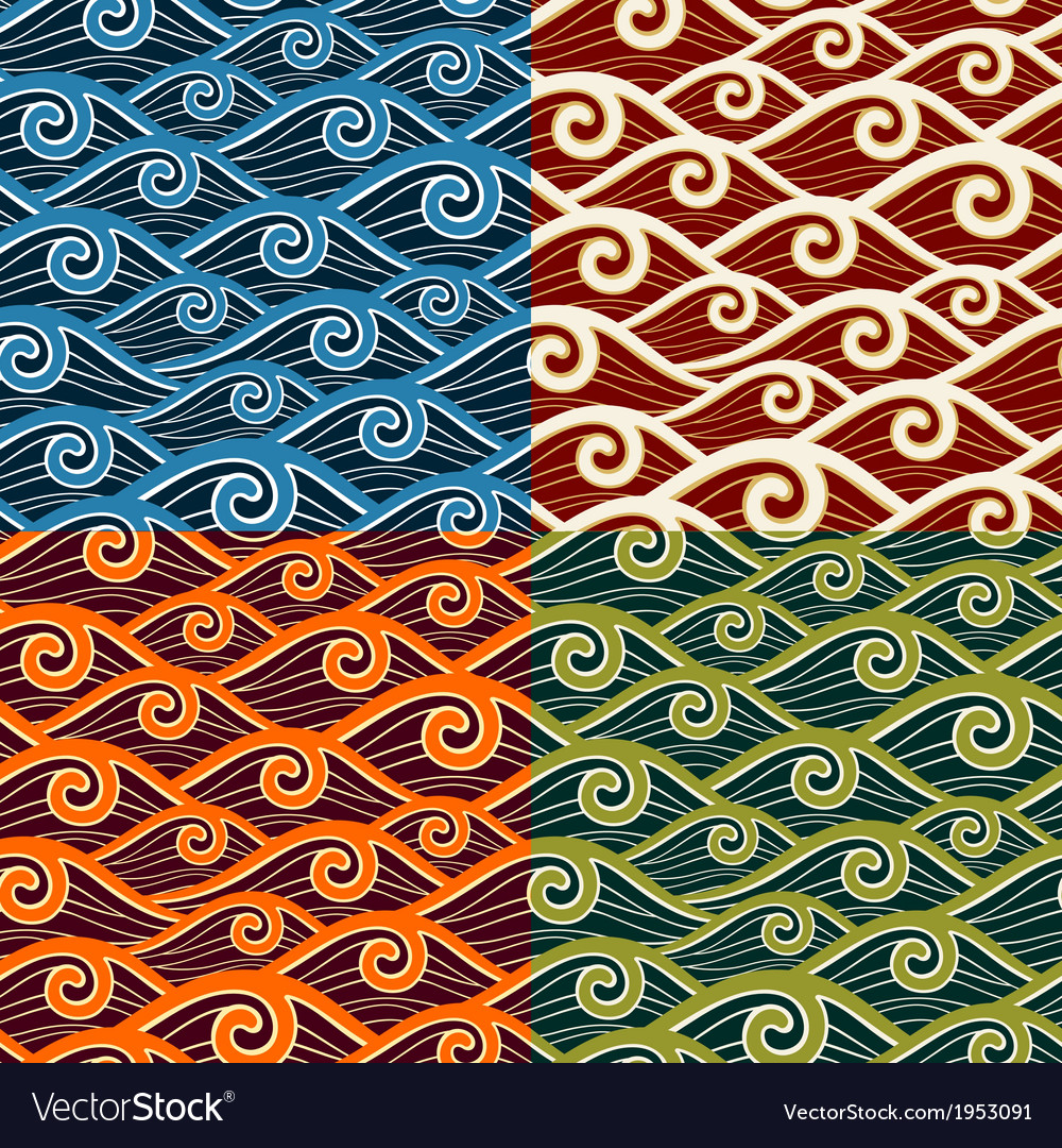 Swirly wave pattern