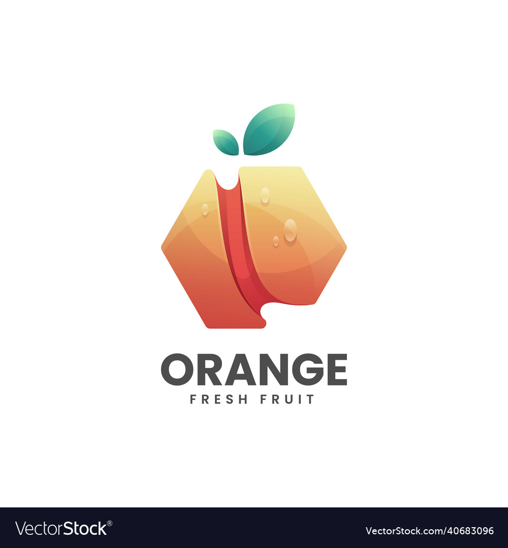 Logo orange gradient colorful style