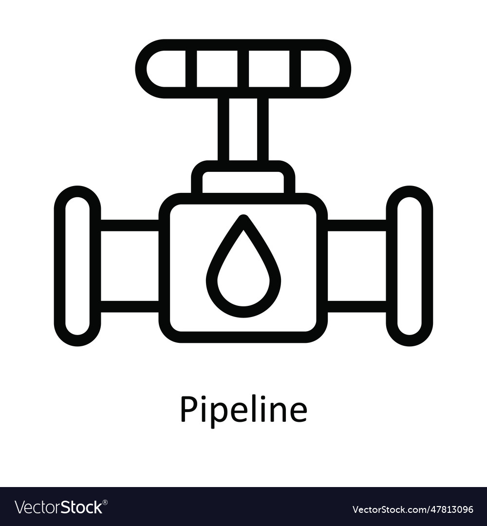 Pipeline outline icon design