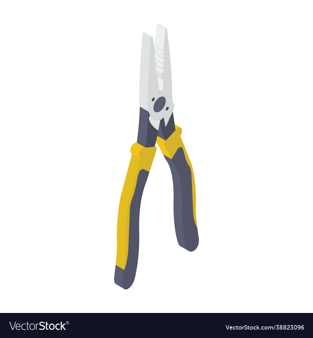 Plier isometric Royalty Free Vector Image - VectorStock