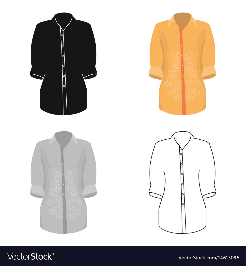 Stylish orange shirt for women dressed Royalty Free Vector