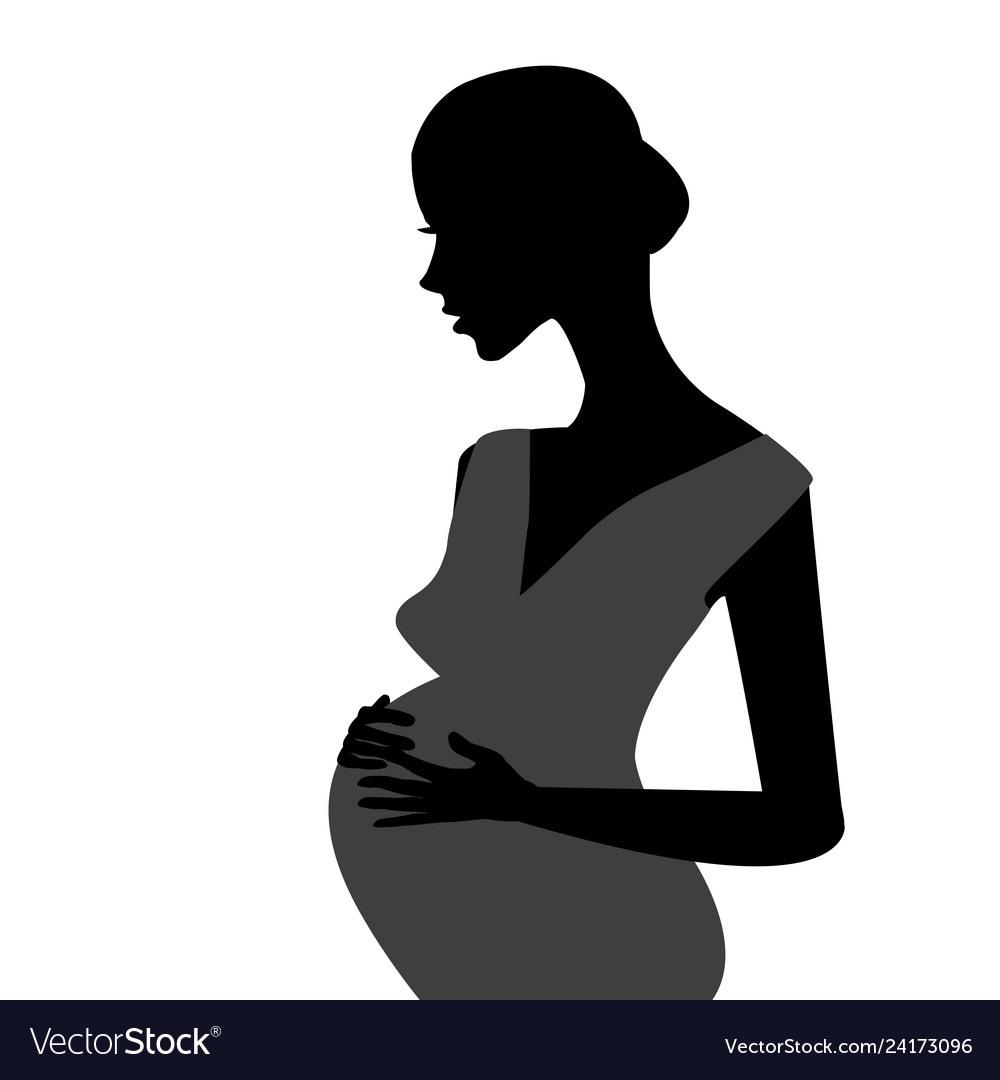 Stylized pregnant woman