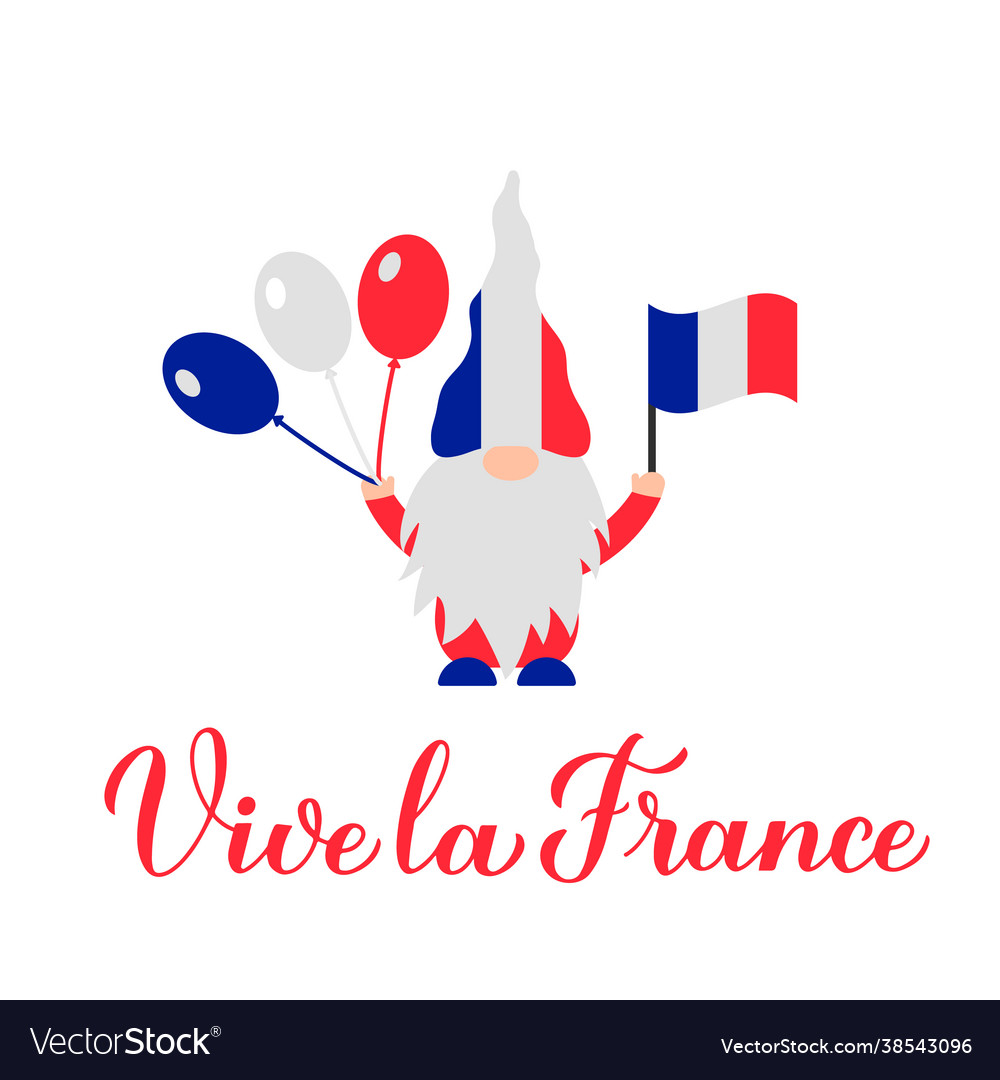 Vive la france Kalligraphie Handschrift