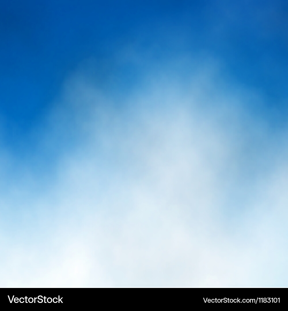 Blue sky cloud Royalty Free Vector Image - VectorStock
