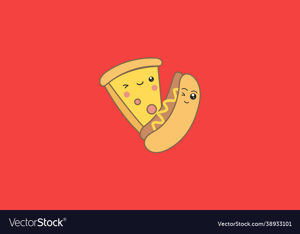 Cartoon fast food Royalty Free Vector Image - VectorStock