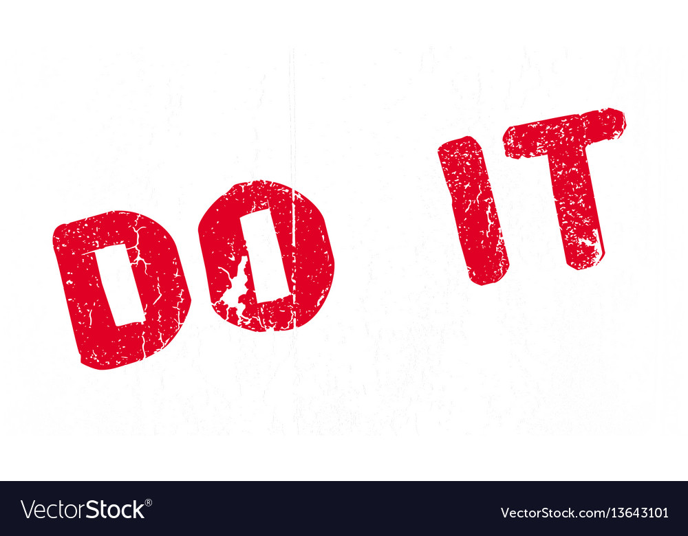 Do it rubber stamp Royalty Free Vector Image - VectorStock