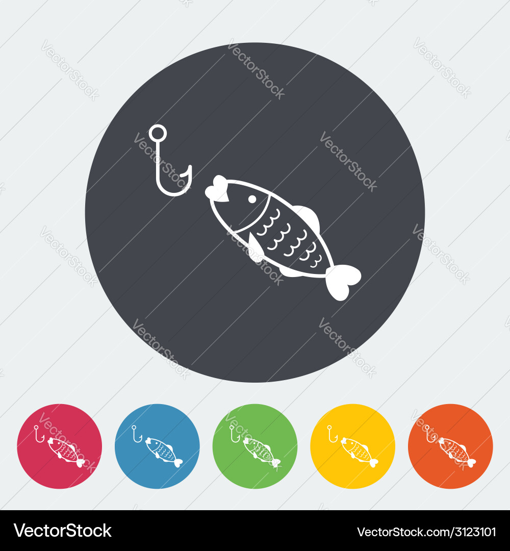 Vector Croc Fishhing Fishing Royalty Free Vector Image - VectorStock