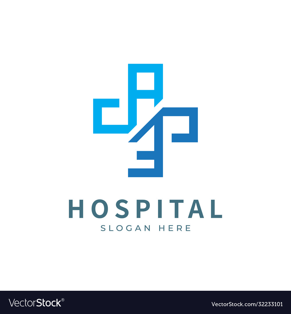 Health logo with initial letter a e e a a e logo Vector Image