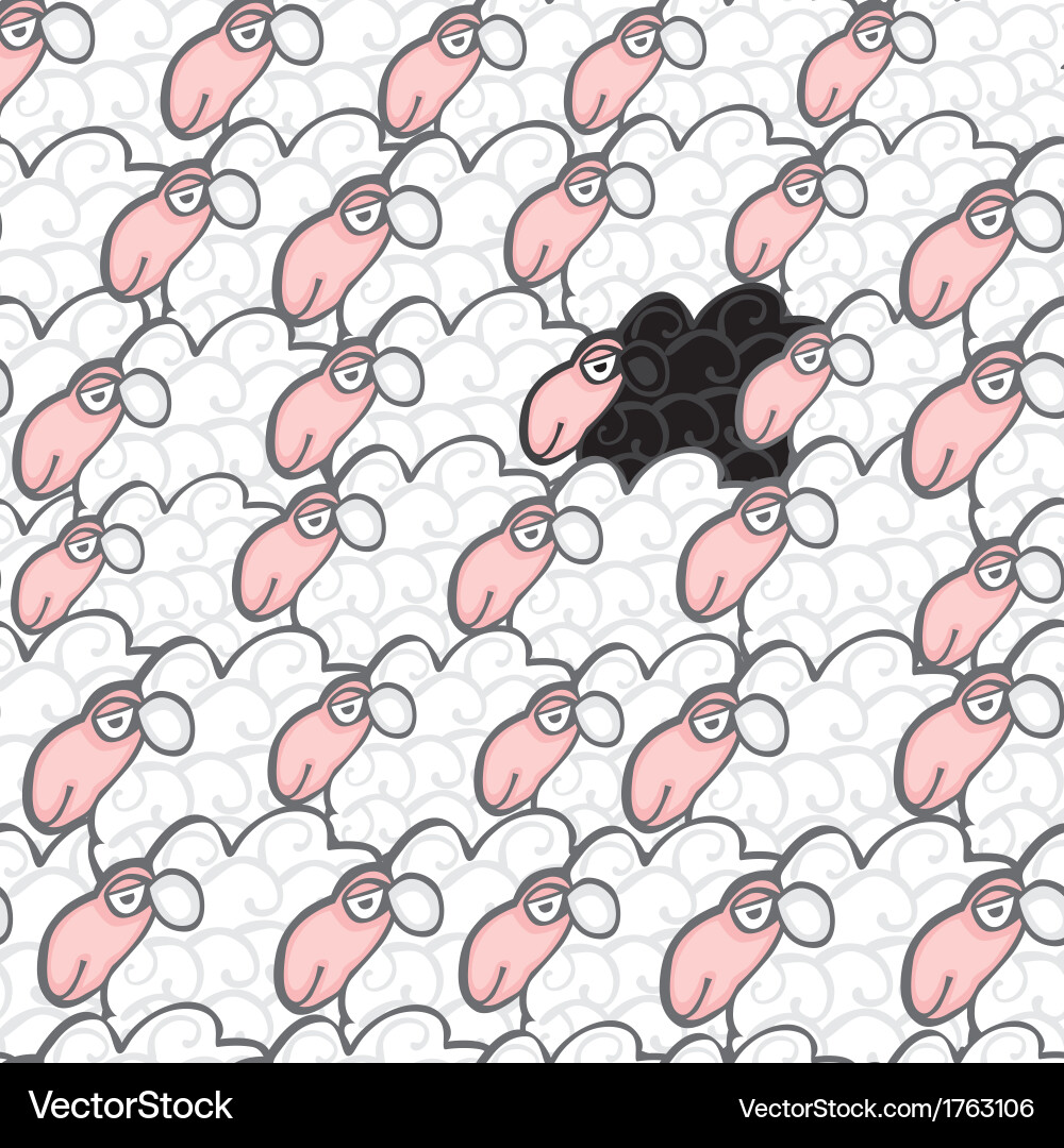 Seamless sheep Royalty Free Vector Image - VectorStock