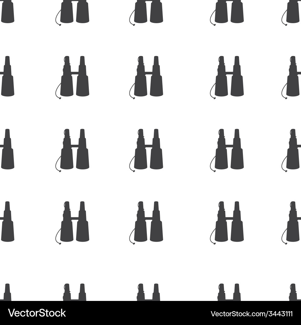Binoculars Silhouette Seamless Pattern Royalty Free Vector