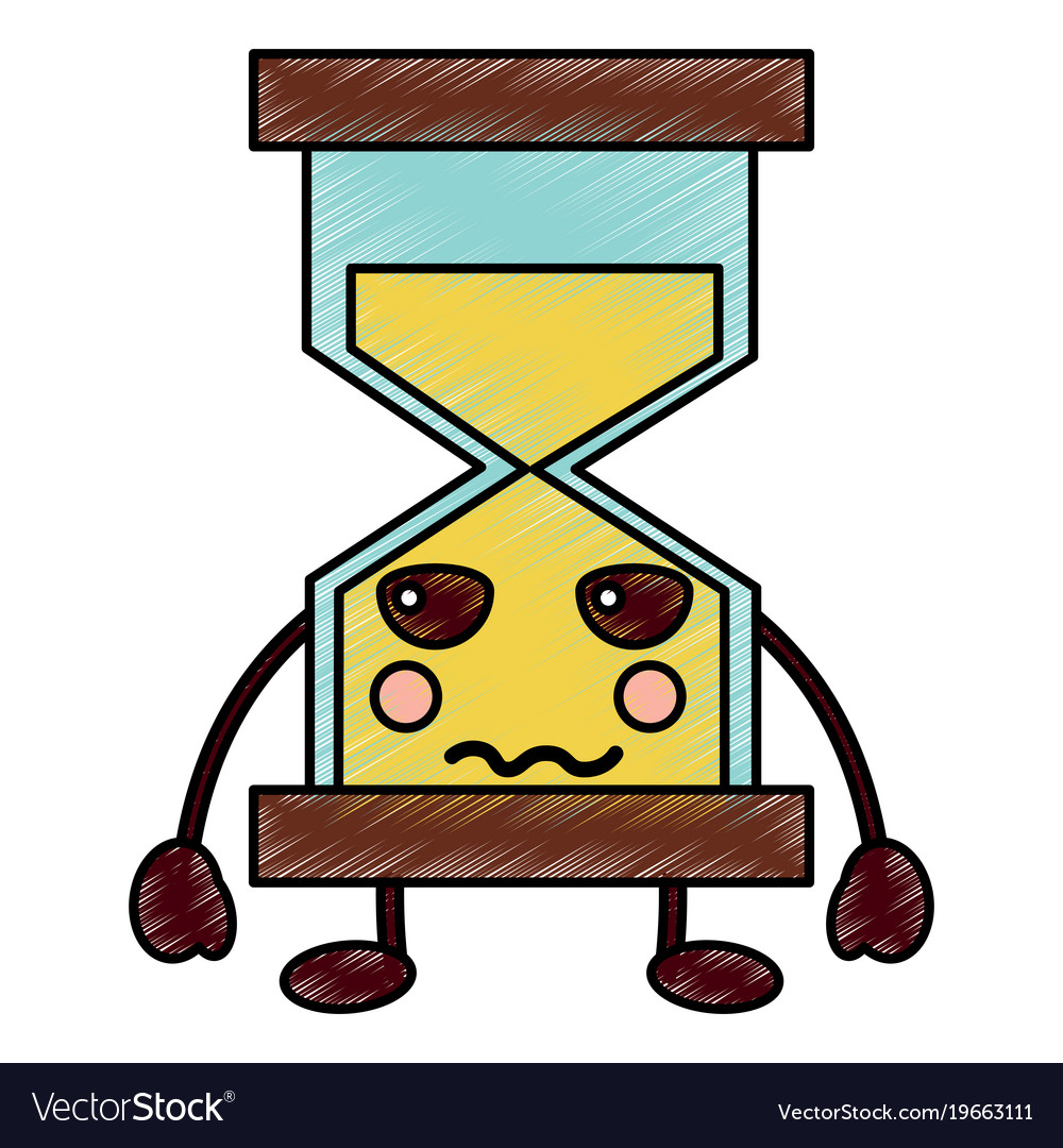 Hourglass kawaii icon image