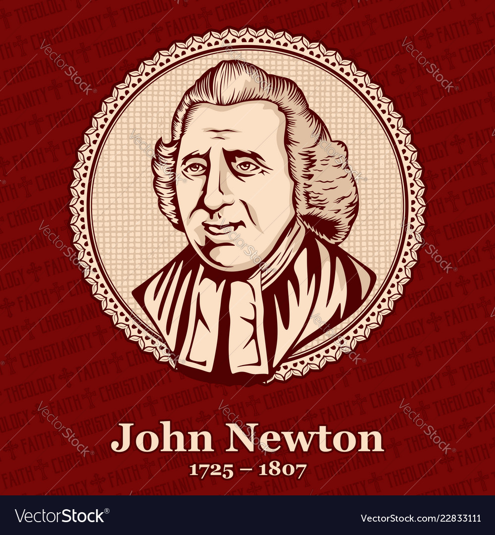 John newton was an english anglican clergyman Vector Image