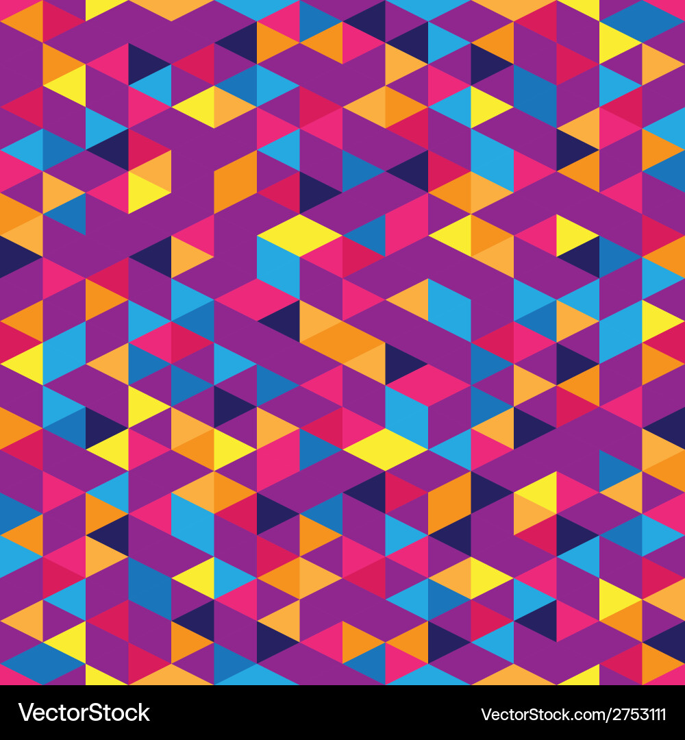 Mosaic seamless pattern Royalty Free Vector Image