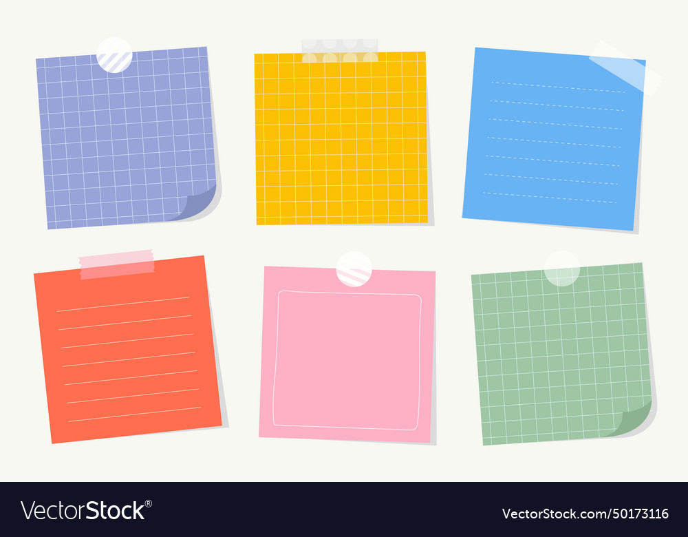 Cute memo template Royalty Free Vector Image - VectorStock