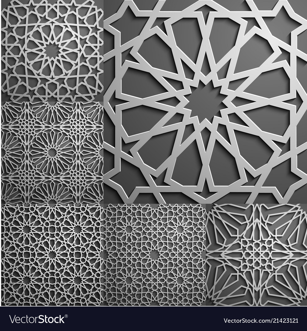 Islamic pattern seamless arabic geometric Vector Image