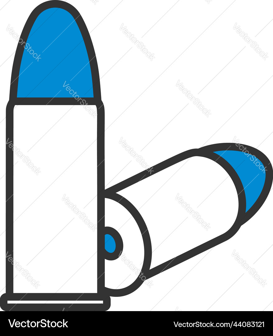 Pistol bullets icon Royalty Free Vector Image - VectorStock