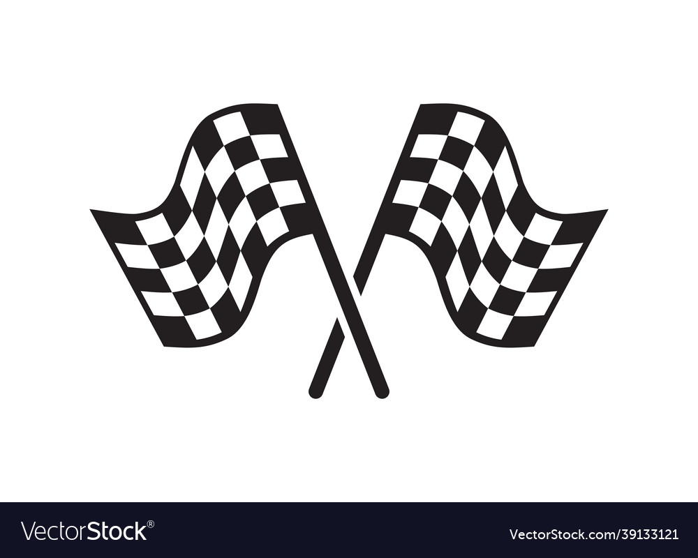 Racing flags Royalty Free Vector Image - VectorStock