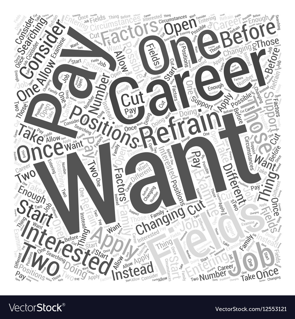 what to consider before changing career fields vector image changing career fields