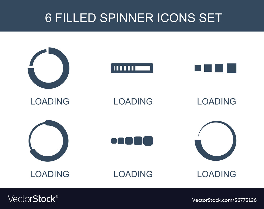 6 spinner icons