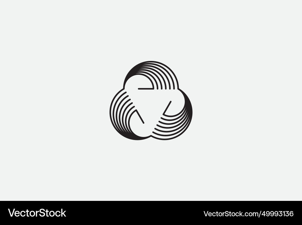 Abstract circle logo Royalty Free Vector Image