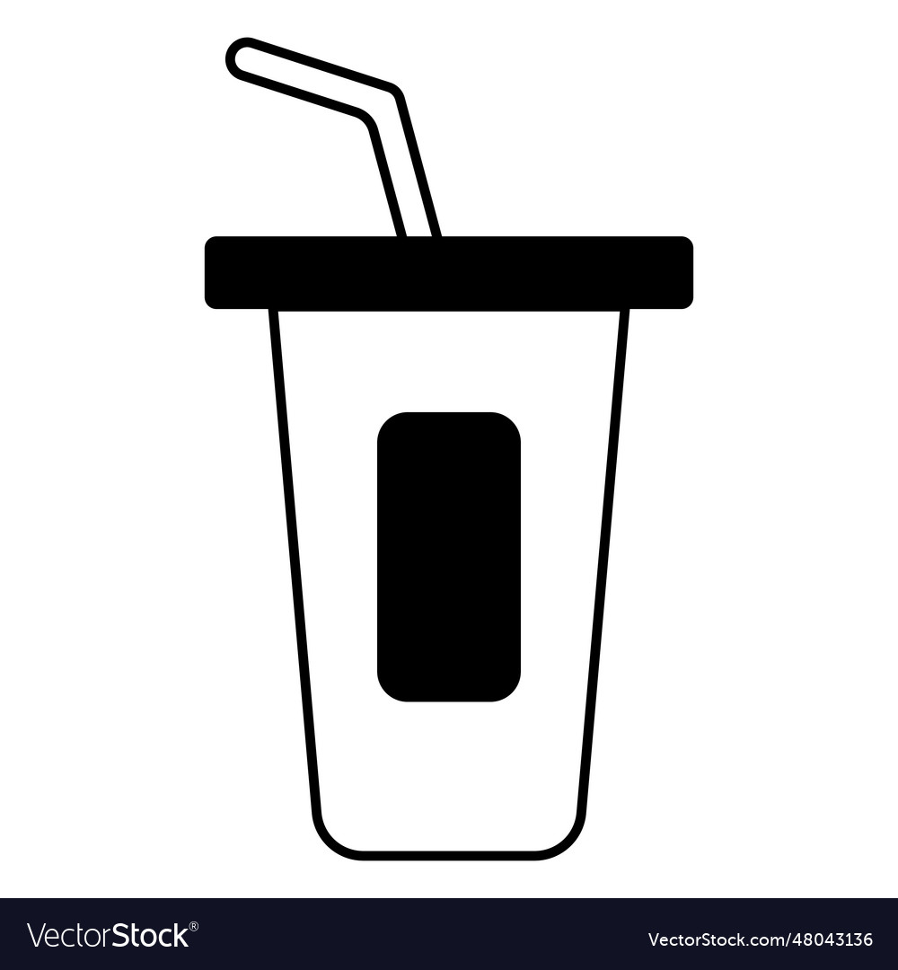 Cup drink stroke icon