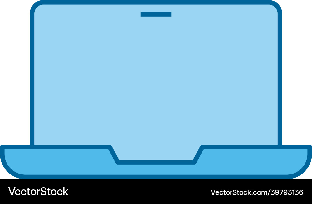 Laptop device digital Royalty Free Vector Image