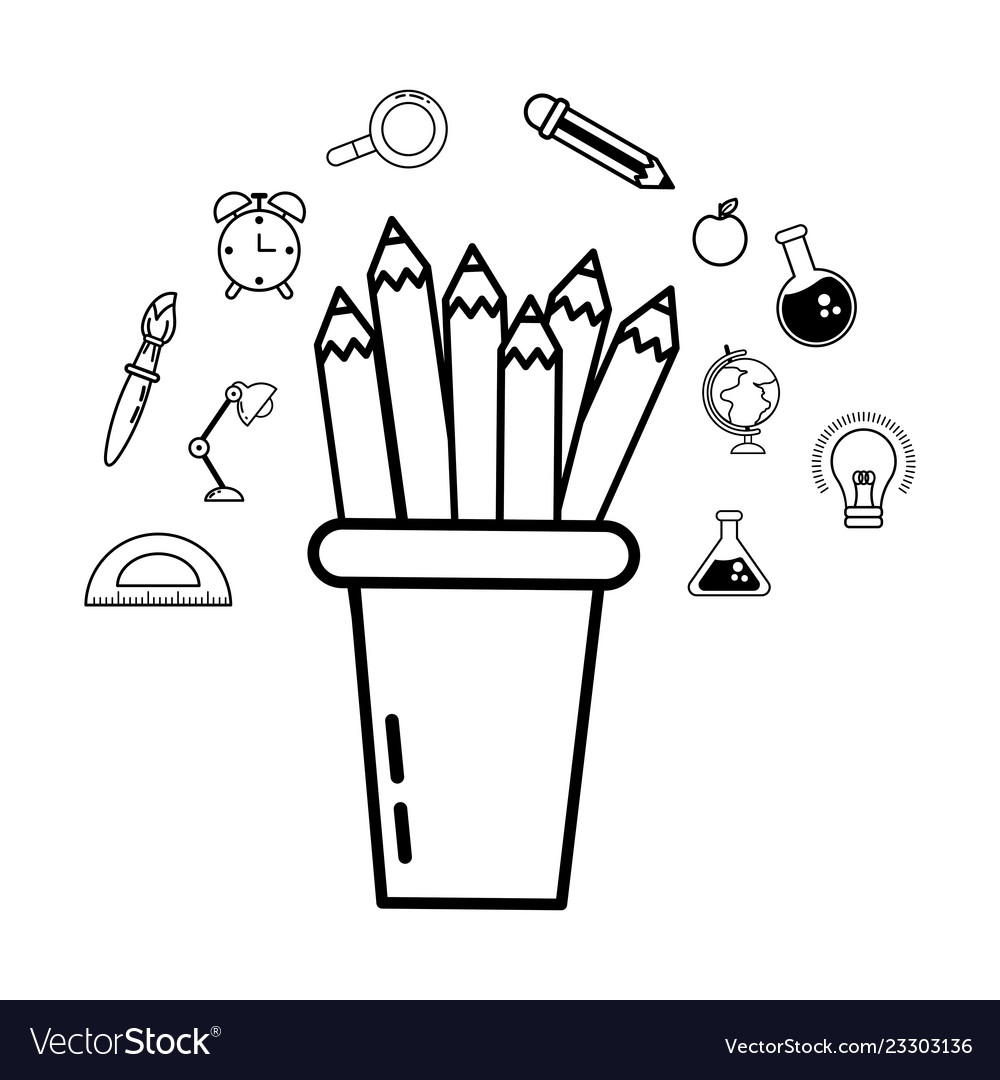 School study element cartoon