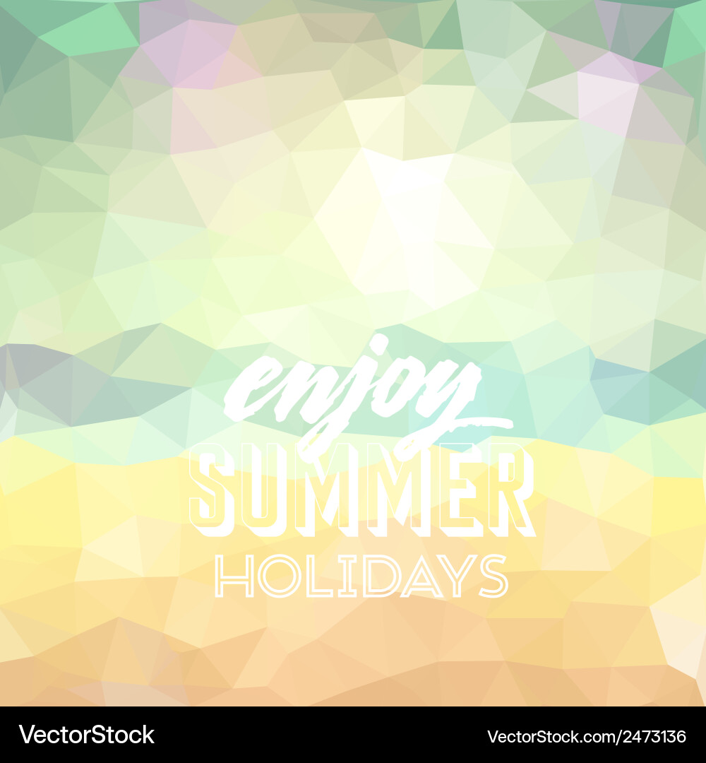 Summer holidays background Royalty Free Vector Image