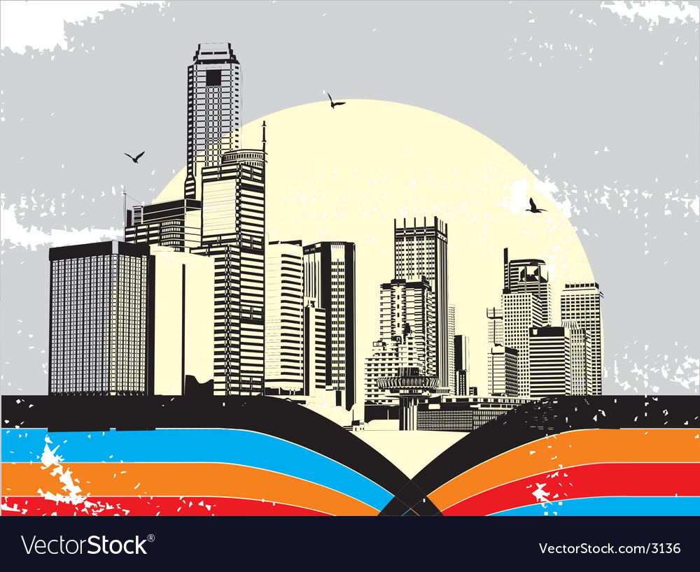 Urban city Royalty Free Vector Image - VectorStock