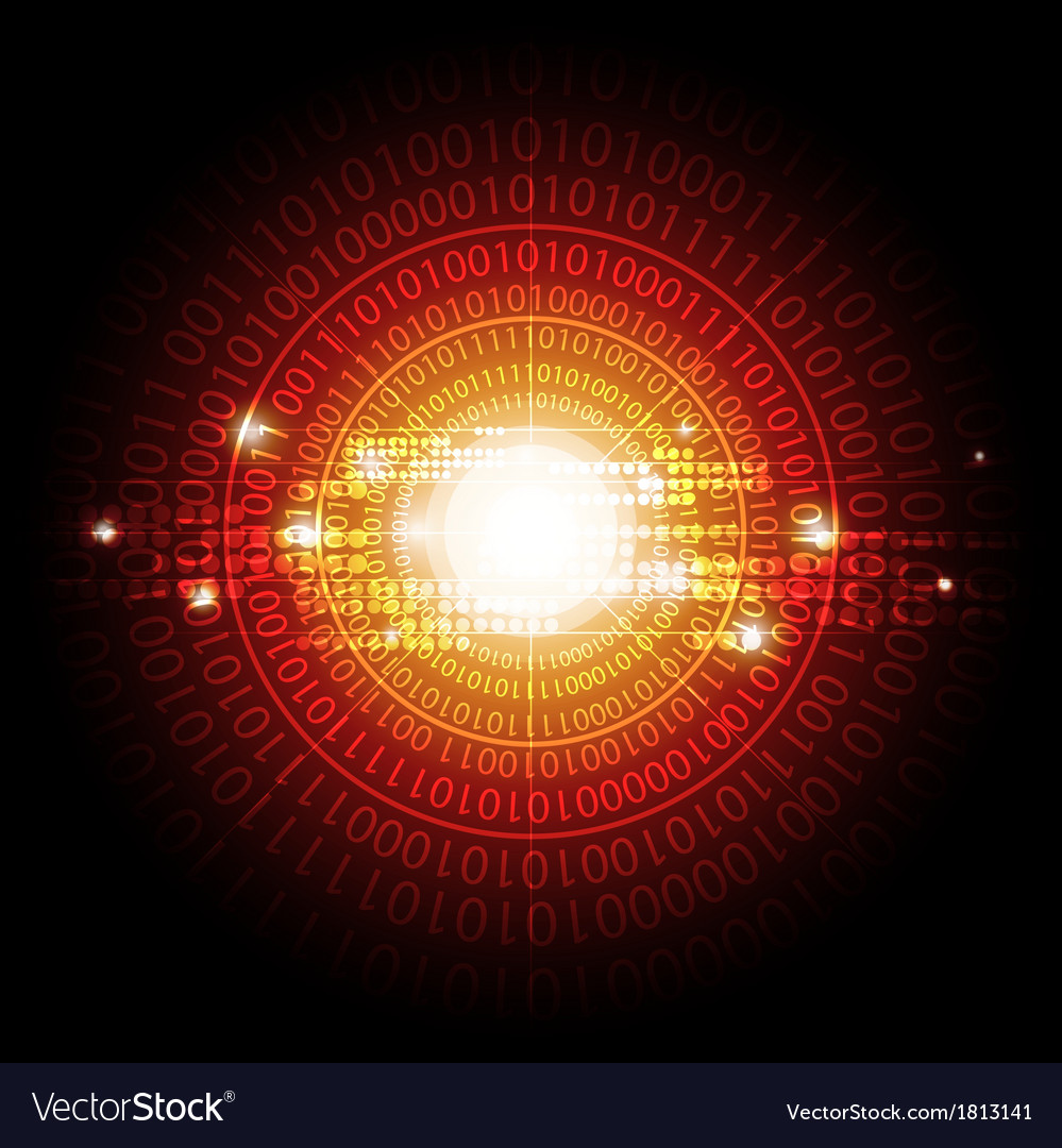 Circle digital background Royalty Free Vector Image