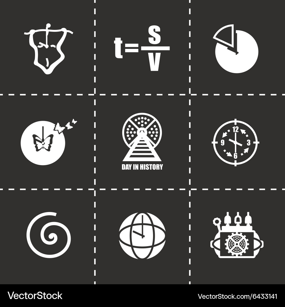 Time icon set Royalty Free Vector Image - VectorStock
