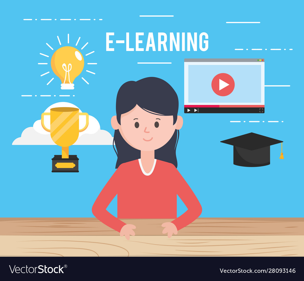 Avatar woman and learning online concept Vector Image #14 Avatar woman and learning online concept Vector Image