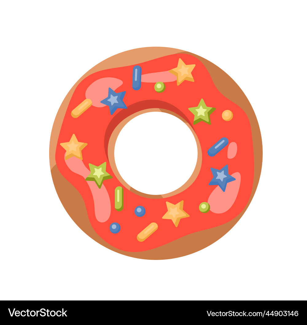 Glazed doughnut icon Royalty Free Vector Image