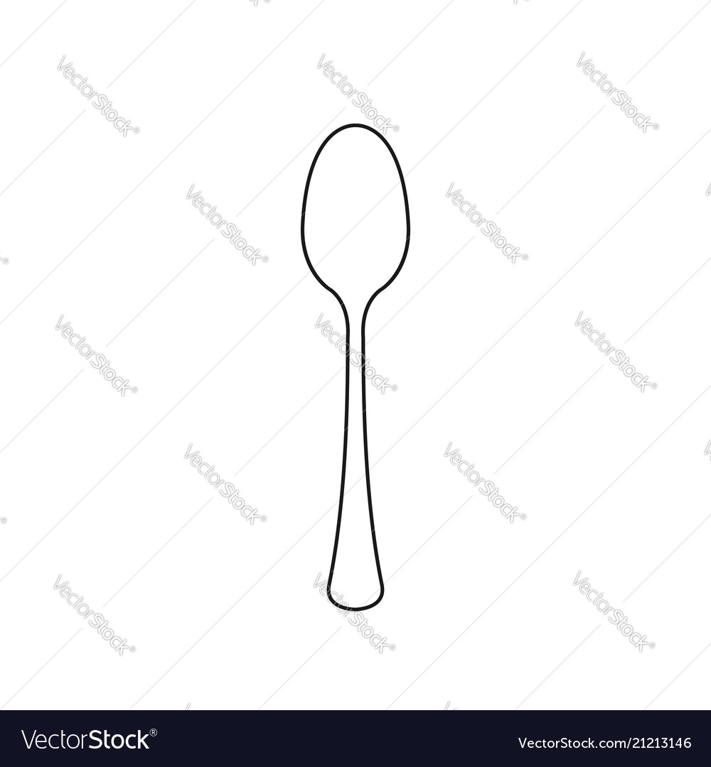 Spoon icon Royalty Free Vector Image - VectorStock