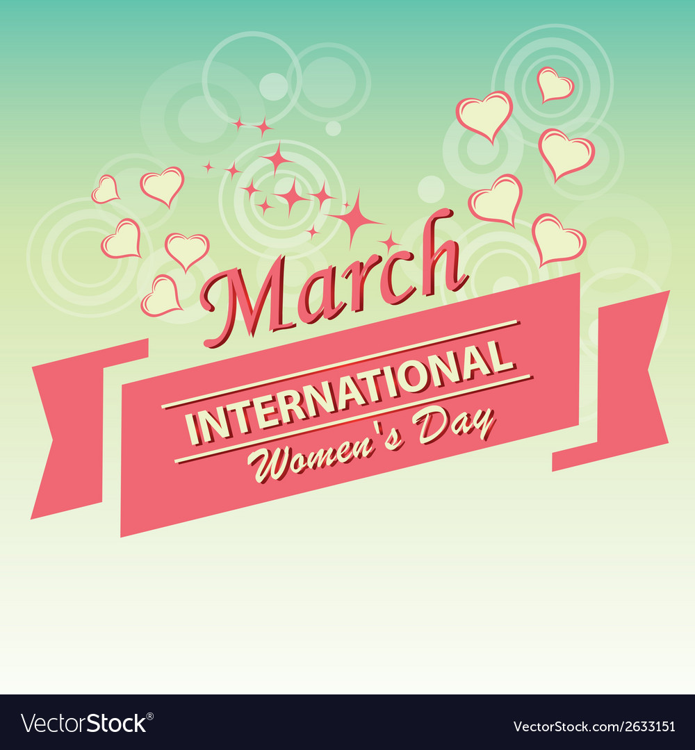 A beautiful and colorful background for womens day