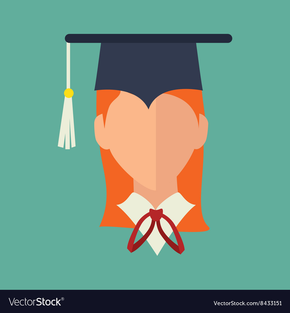 Academic student design Royalty Free Vector Image