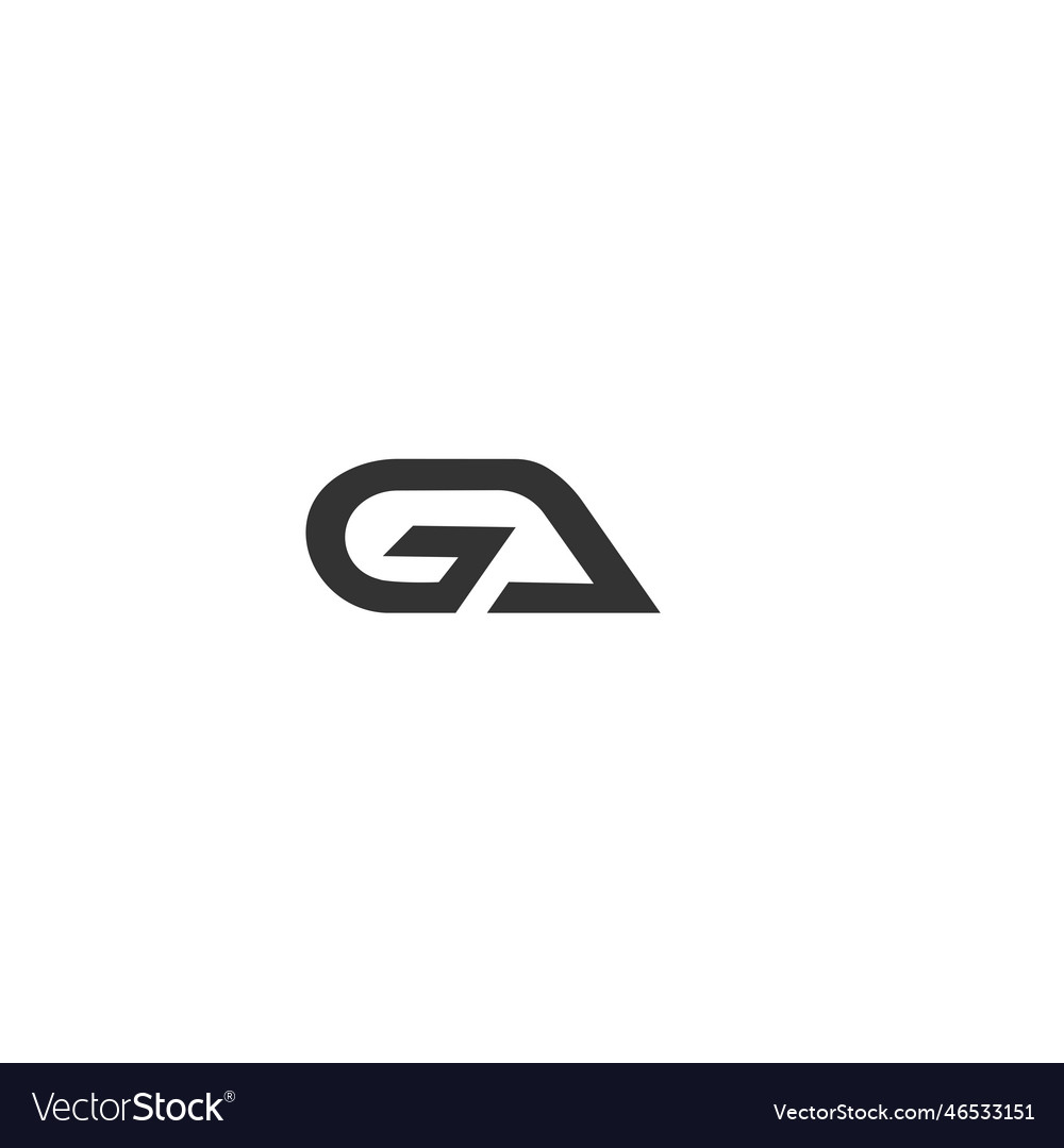 Ga Initial Letter Logo Design