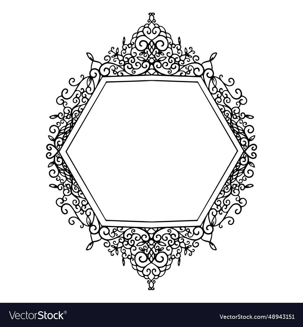 Ornamental frame Royalty Free Vector Image - VectorStock