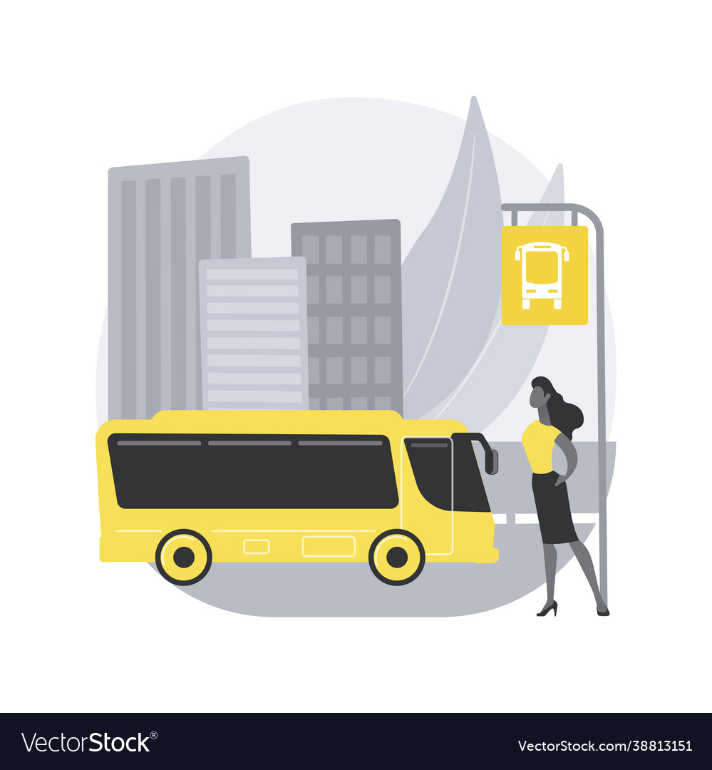 Public transport abstract concept Royalty Free Vector Image