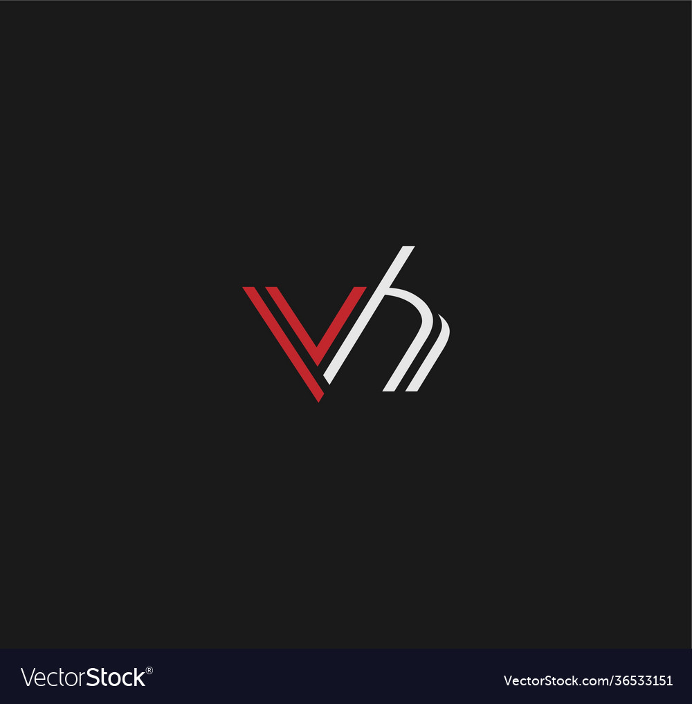 Vh or hv abstract outstanding professional Vector Image