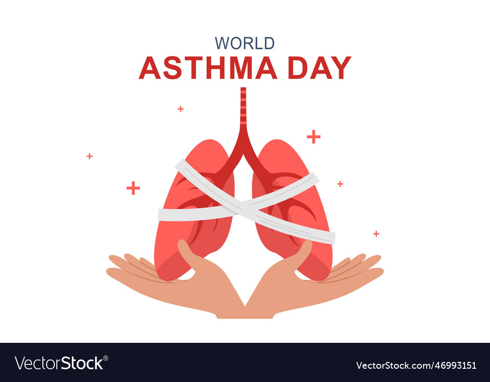 World asthma day Royalty Free Vector Image - VectorStock