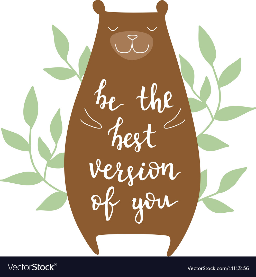 be-the-best-version-of-you-royalty-free-vector-image