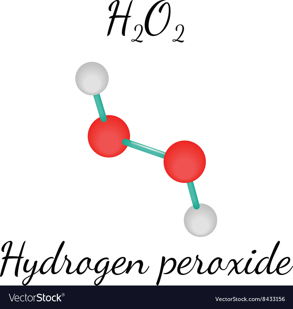 hydrogen peroxide molecule model