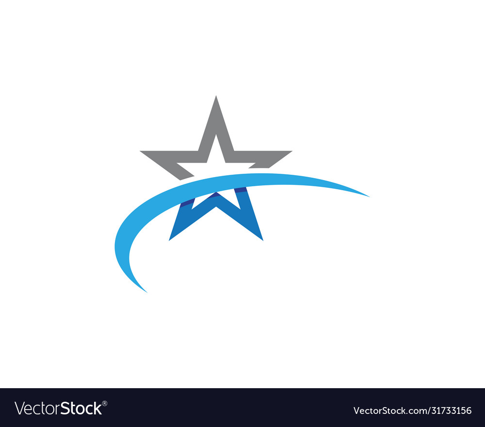 Star logo template icon Royalty Free Vector Image