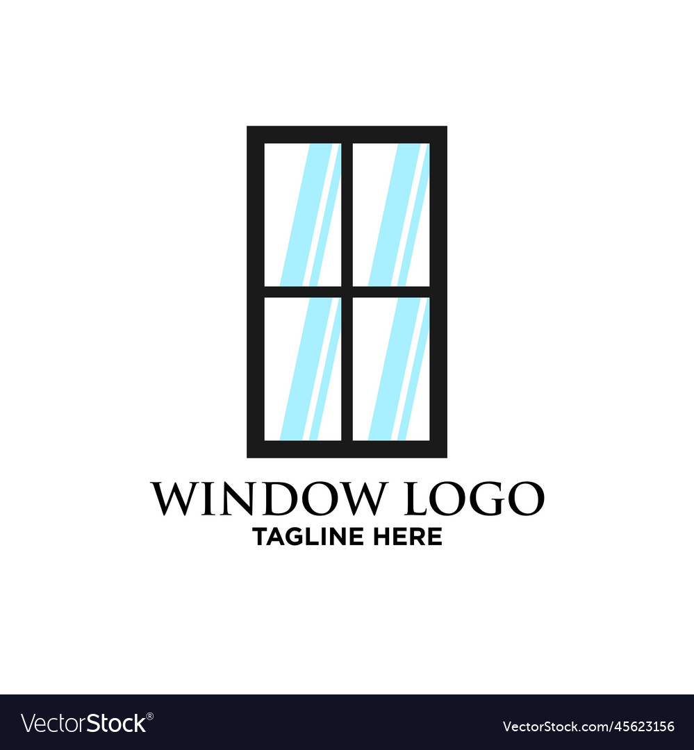 Window logo design Royalty Free Vector Image - VectorStock