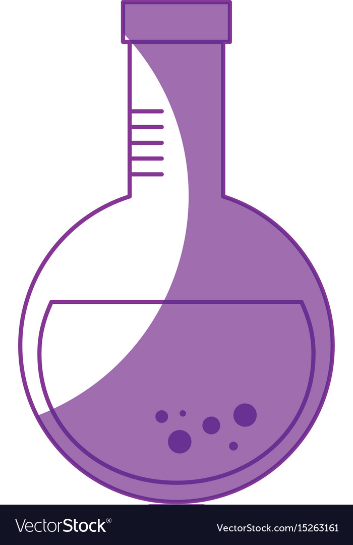Chemistry flask lab Royalty Free Vector Image - VectorStock