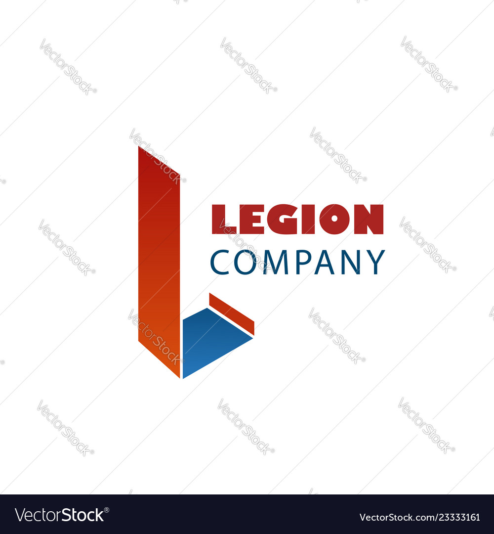 Legion Company Emblem Royalty Free Vector Image