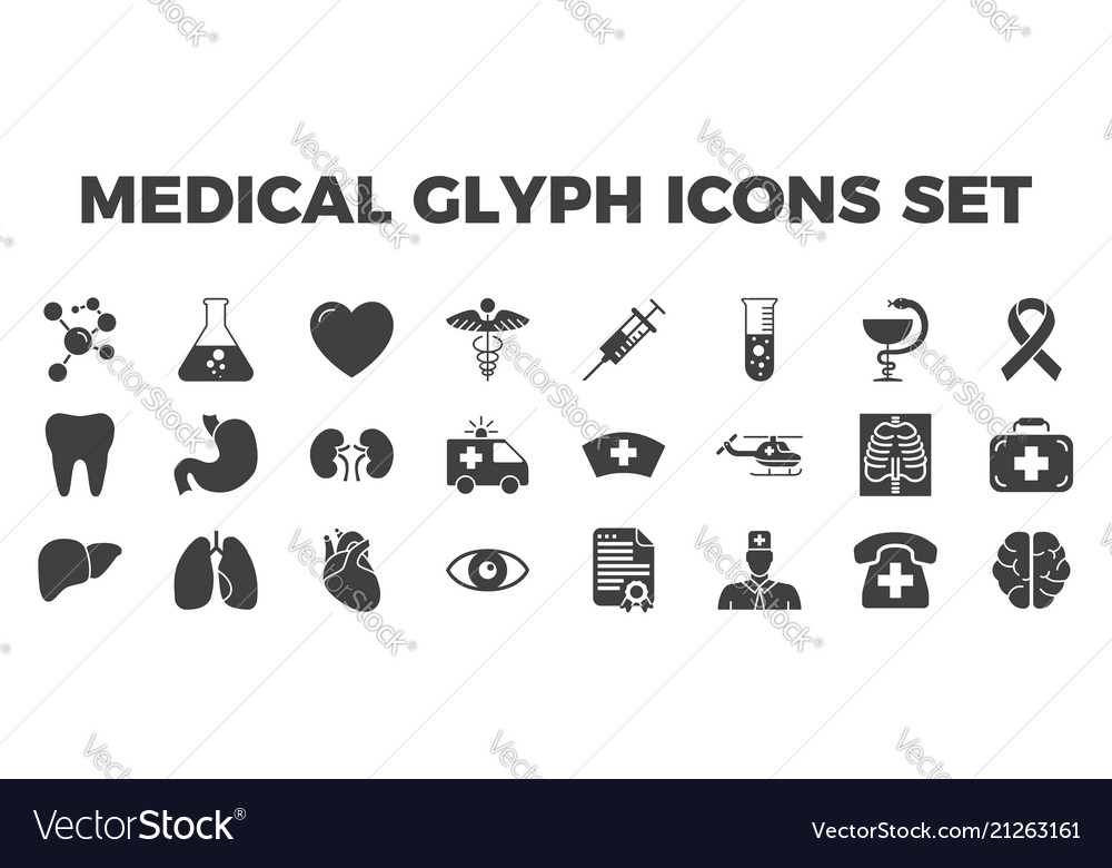 Medical icons set