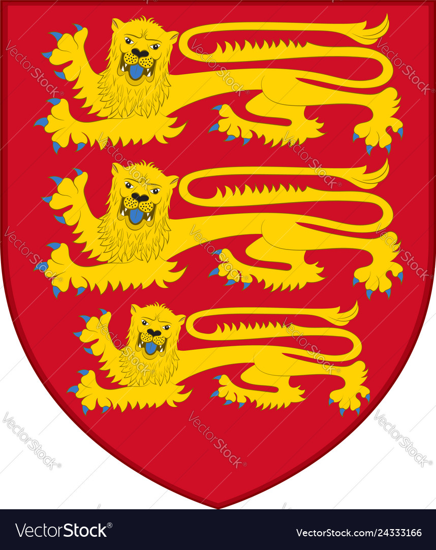 Coat arms england Royalty Free Vector Image - VectorStock